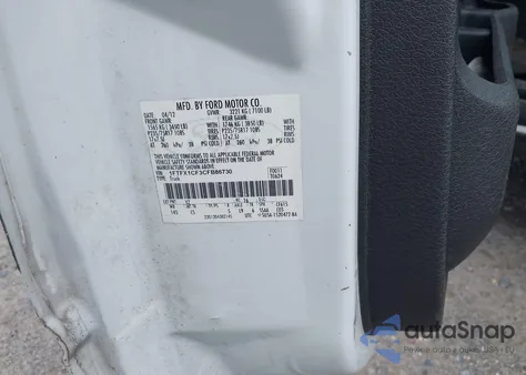 2012 Ford F-150 Xl из США, поврежденный, VIN 1FTFX1CF3CFB86730